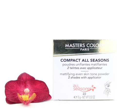 26512112-510x459 Masters Colors Compact Mattifying Even Skin Tone Powder No.22 15g